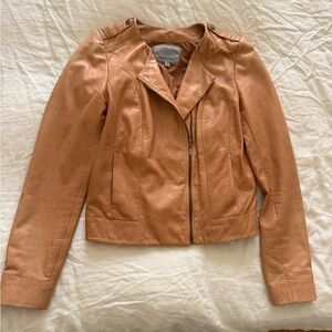 Classiques Entier Light Brown Leather Jacket